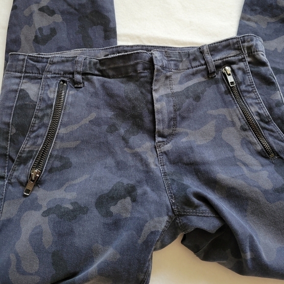 Zara Basic Moto Camouflage Pants Size 4 Green - Picture 11 of 11